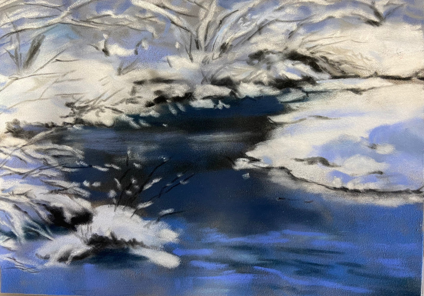 Landscapes in Pastel II: Playing with Rivers in Winter