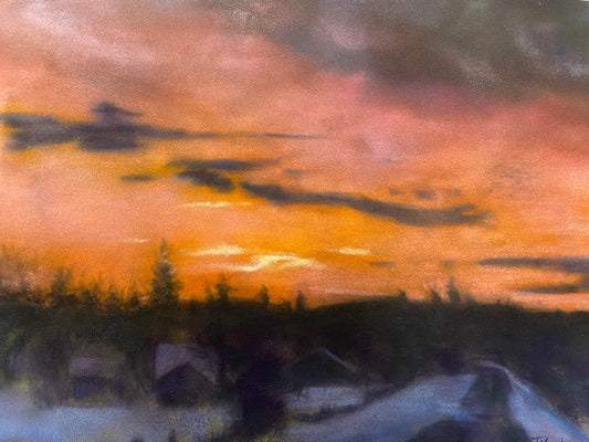 Winter Light Original Pastel