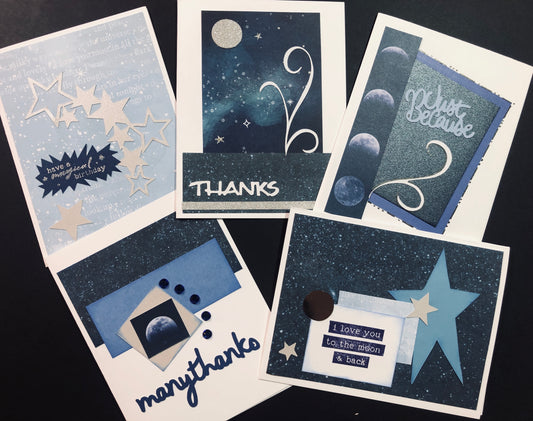 Quick Card Workshop - Moon Phase cards